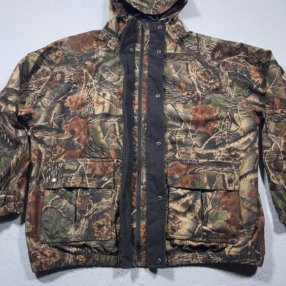 AGO‎ All Game Outfitters Hunting Jacket Mens Size XL Camo Hooded Full Zip Mossy - Picture 7 of 10